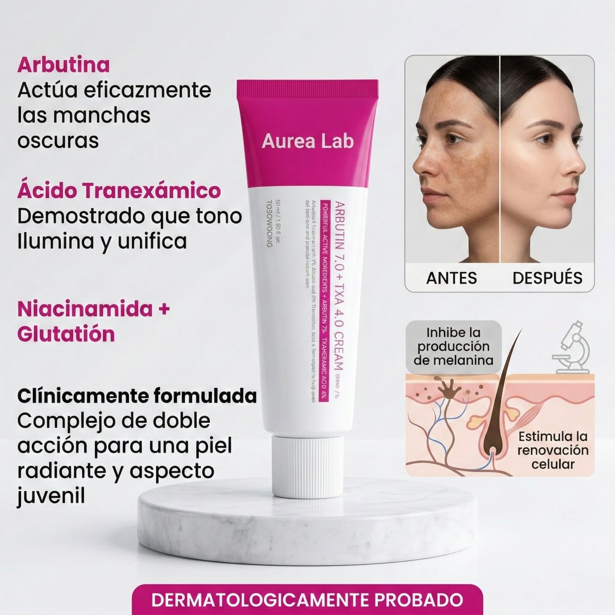 Bálsamo Anti Melasma. Reduce manchas en 7 días - Aurea Lab