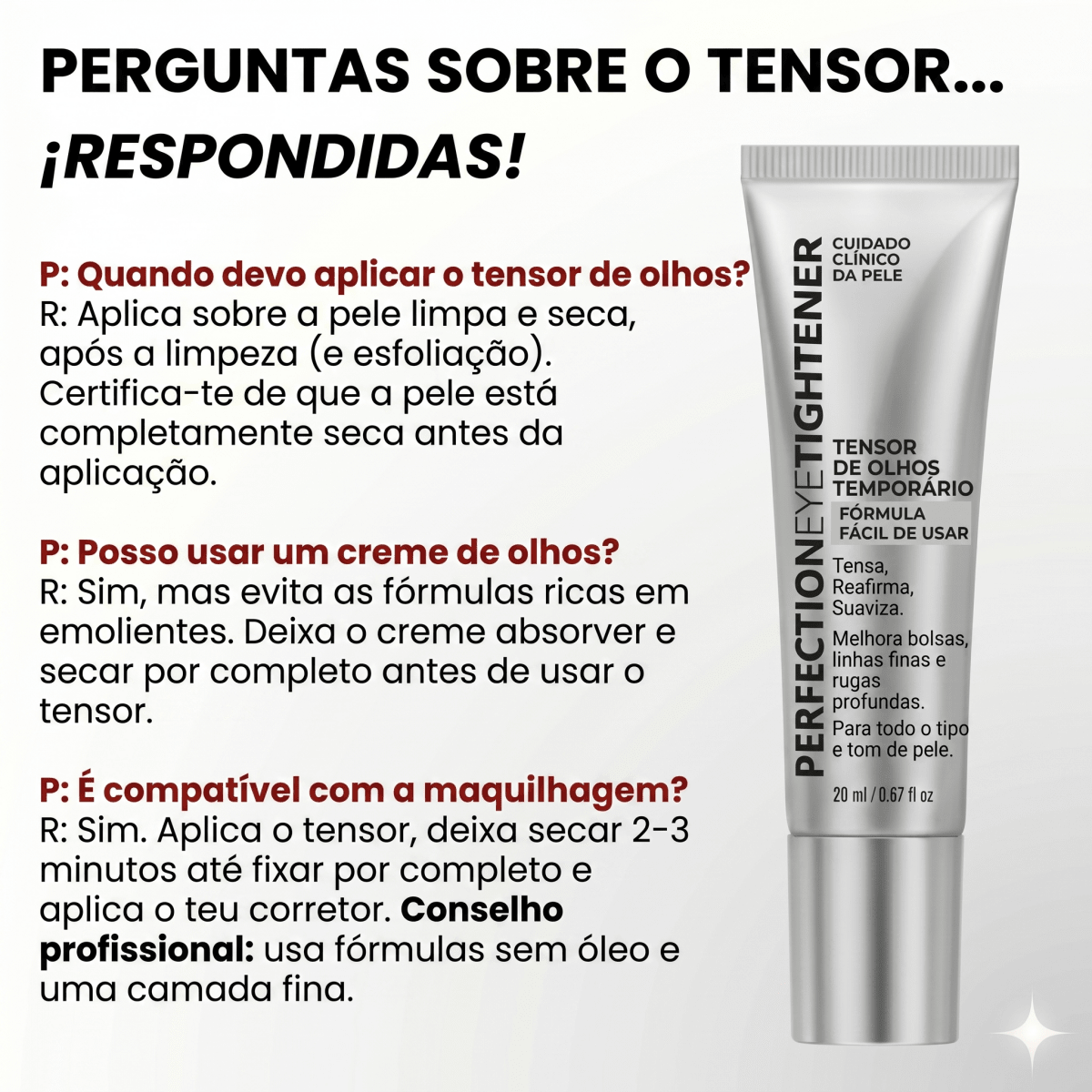 Anti-Olheiras - perguntas frequentes