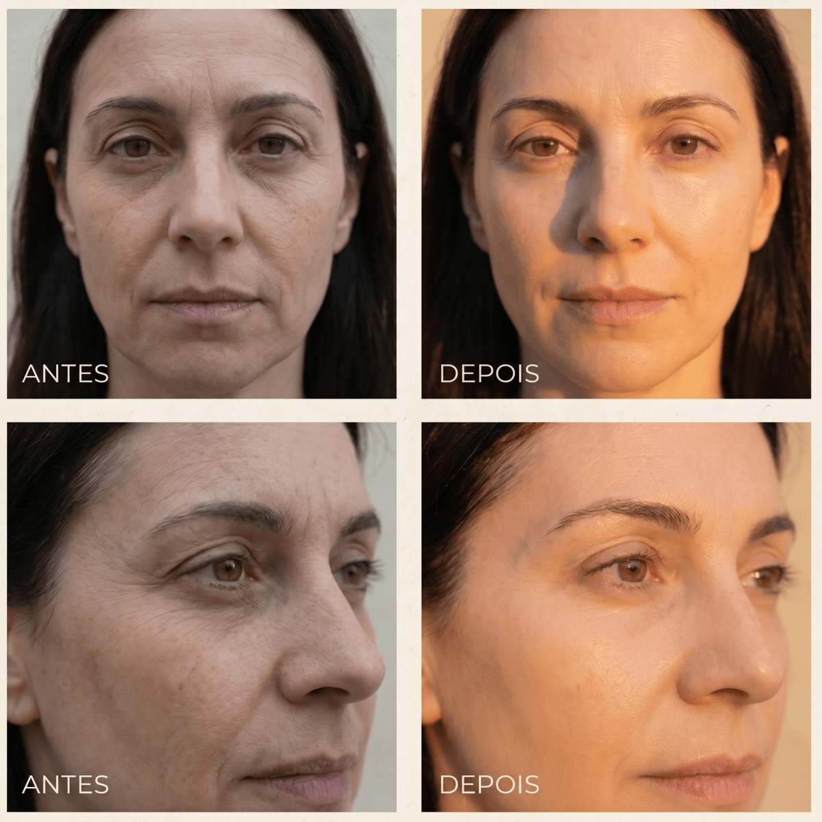 Anti-Olheiras - antes e depois