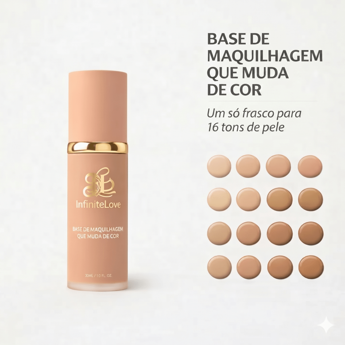 Base de Maquilhagem Antienvelhecimento com FPS 50 – Adapta-se ao teu tom de pele - Aurea Lab