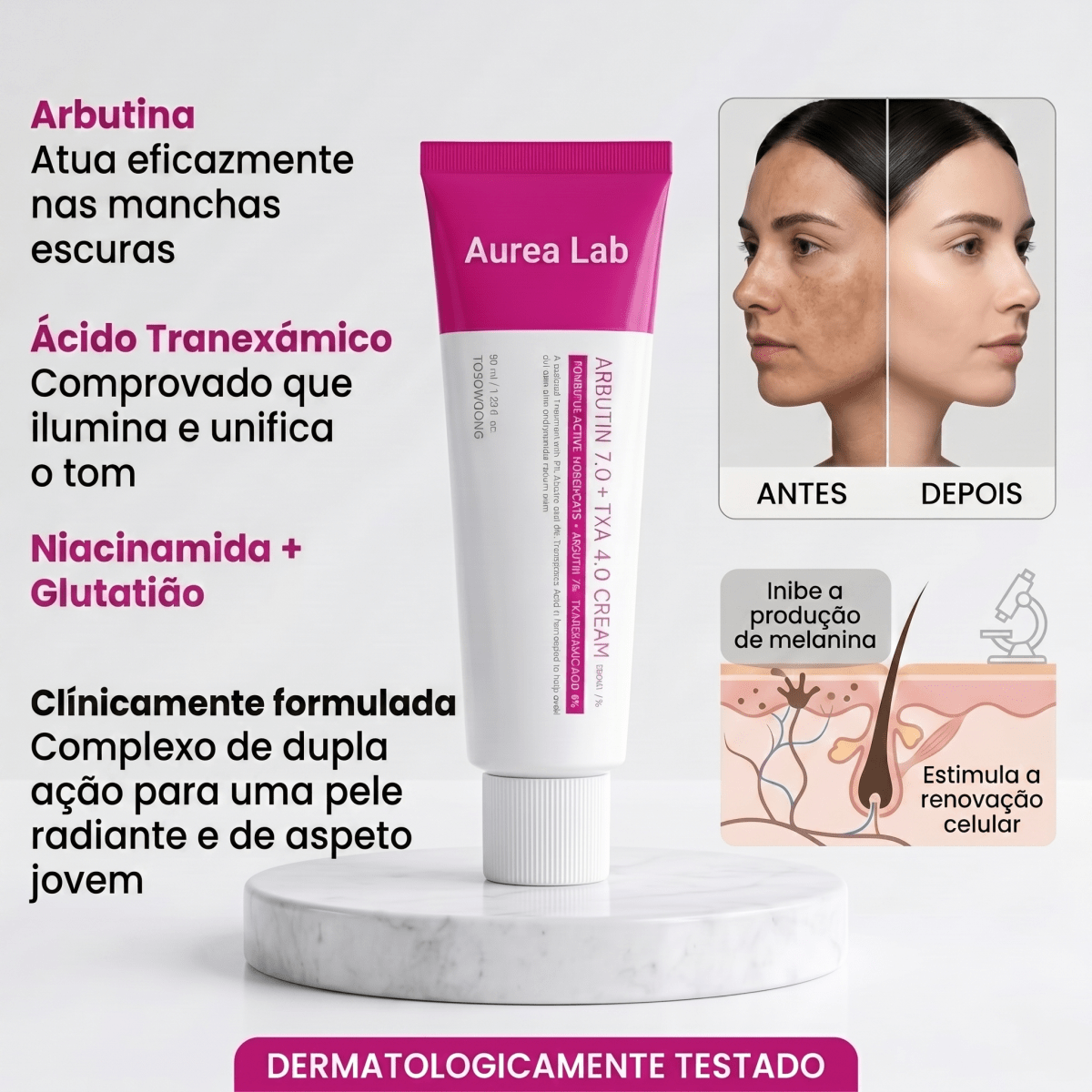 Melasma - clinicamente testado