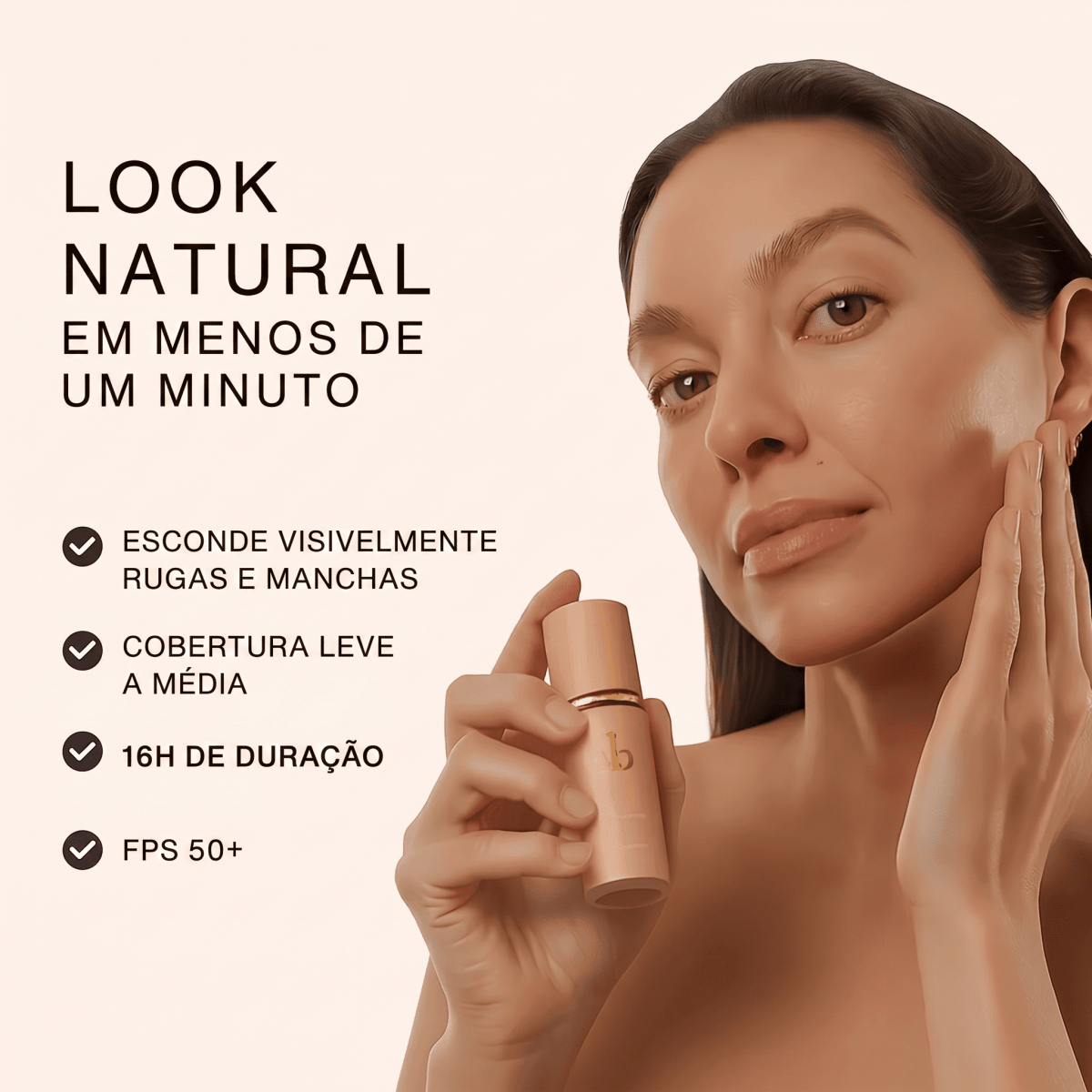 Base de Maquilhagem Antienvelhecimento com FPS 50 – Adapta-se ao teu tom de pele - Aurea Lab