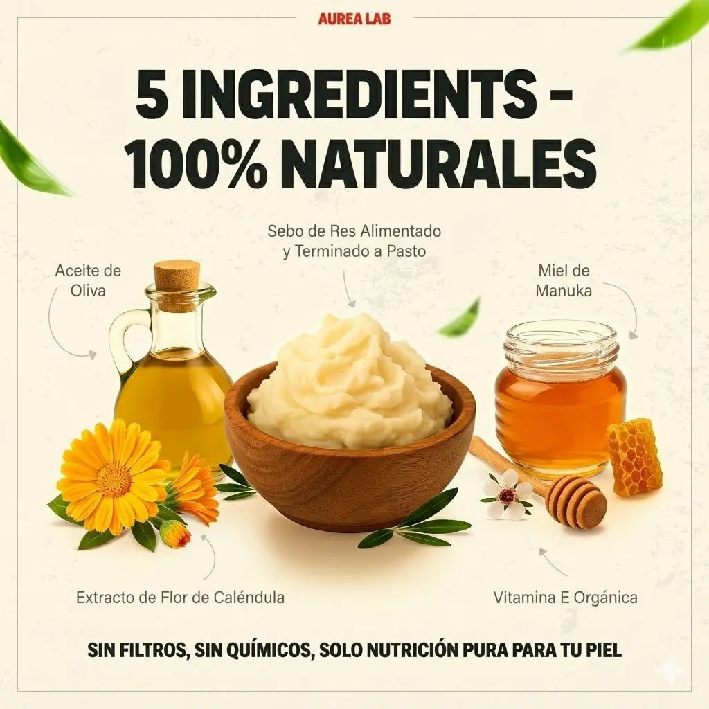 Crema Orgánica de Sebo de res - Aurea Lab - Aurea Lab